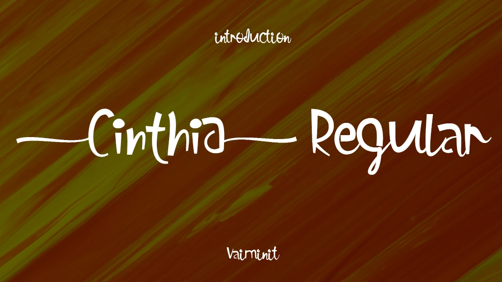 Cinthia Regular Font Sample Images  1