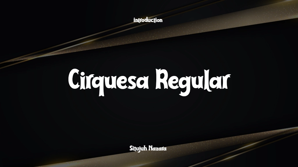 Cirquesa Regular Imágenes de muestra de fuentes  1