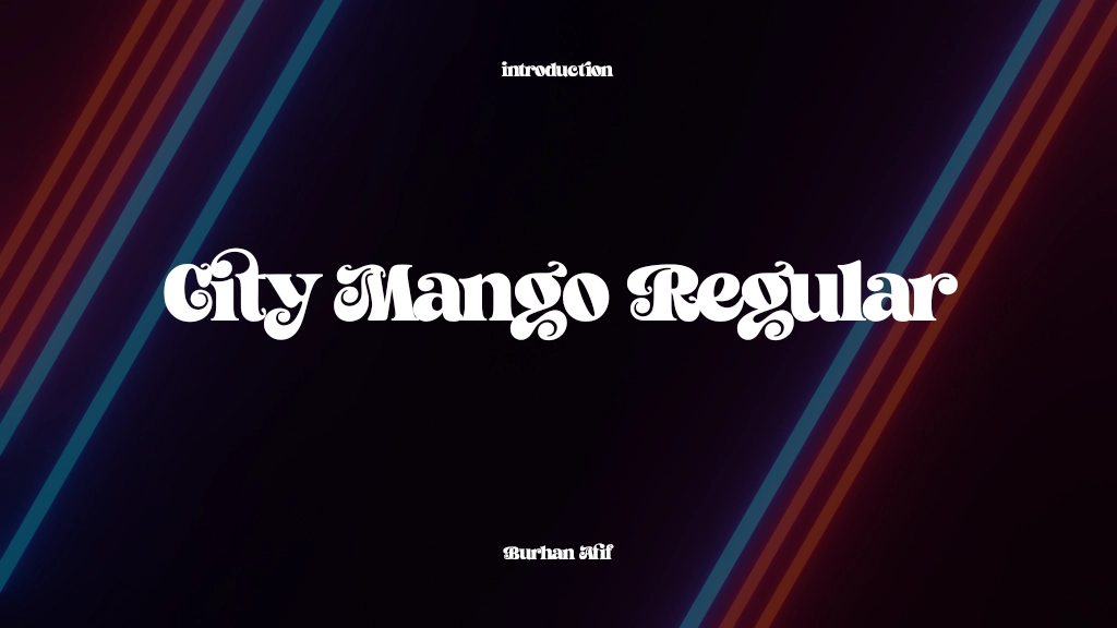 City Mango Regular Font Sample Images  1