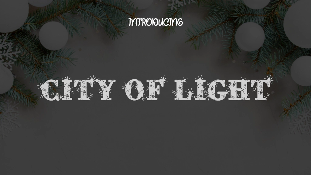 City of Light Font Sample Images  1