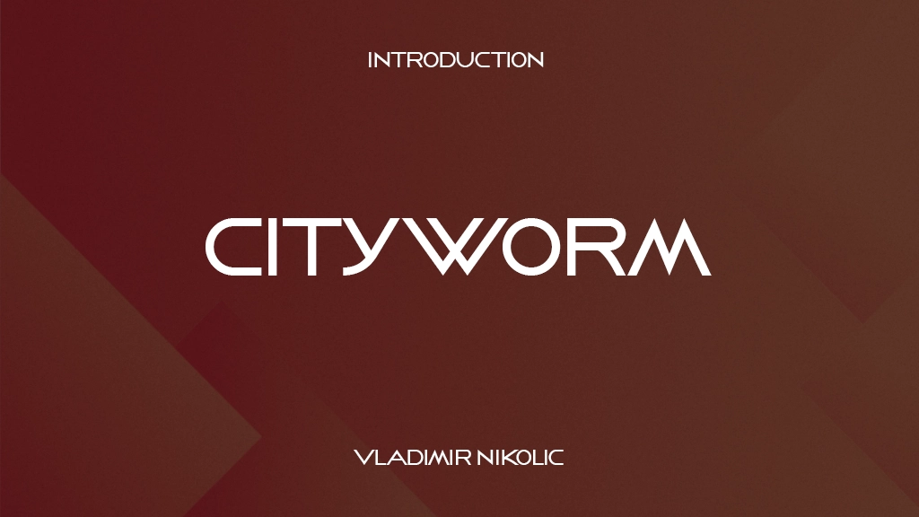 Cityworm Font Sample Images  1