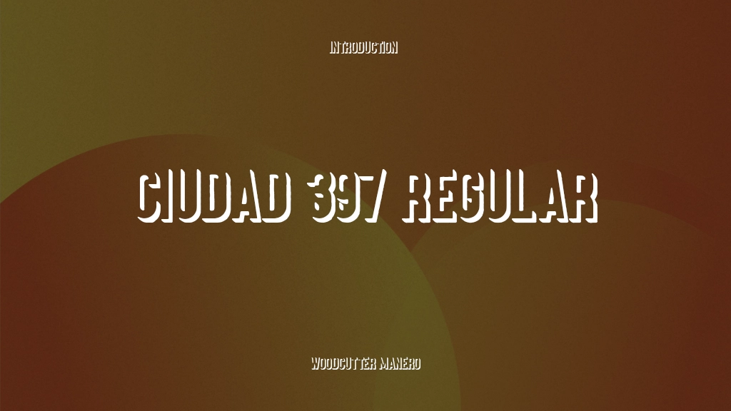 Ciudad 397 Regular Font Sample Images  1