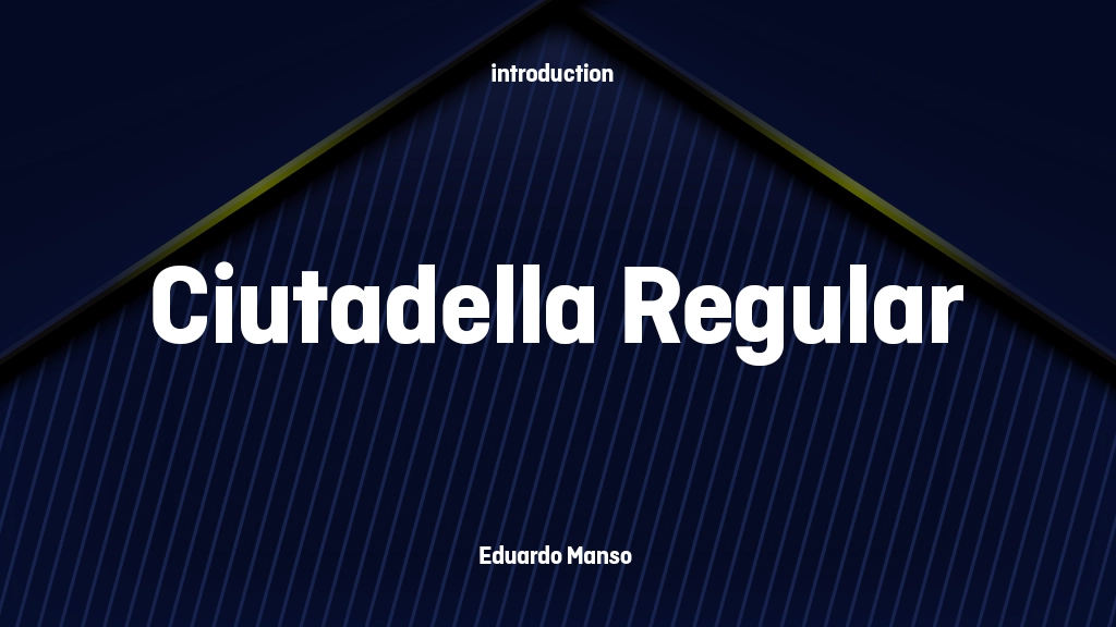 Ciutadella TRIAL Regular Font Sample Image 1