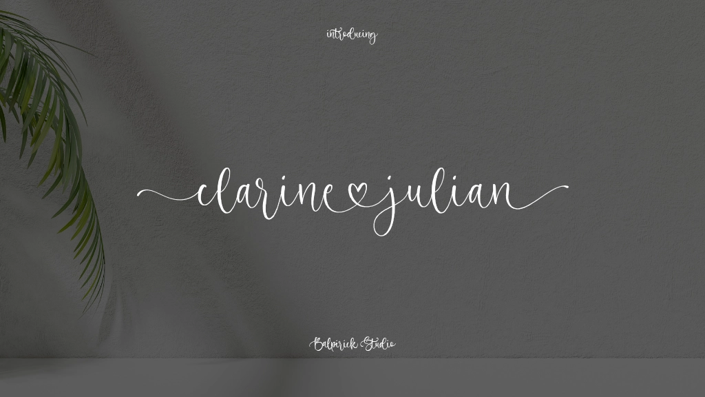 Clarine Julian Font Sample Images  1