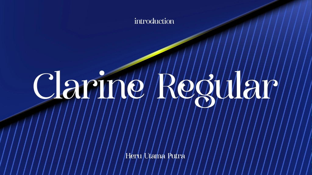 Clarine Regular Font Sample Image 1