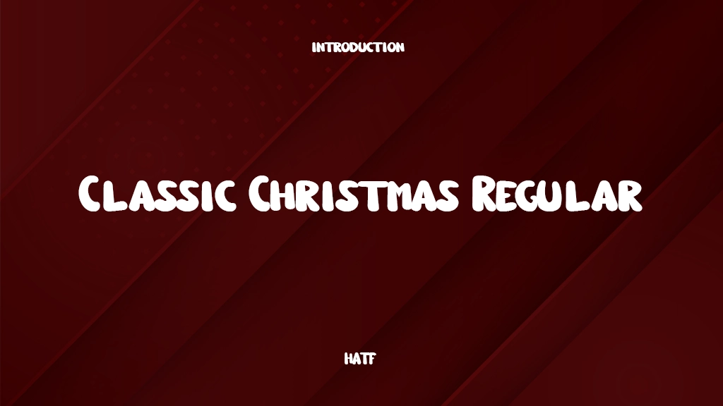 Classic Christmas Regular Font Sample Images  1