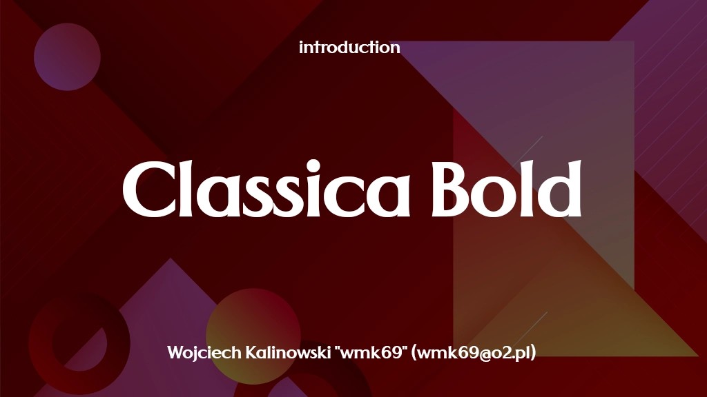 Classica Bold Font Sample Images  1