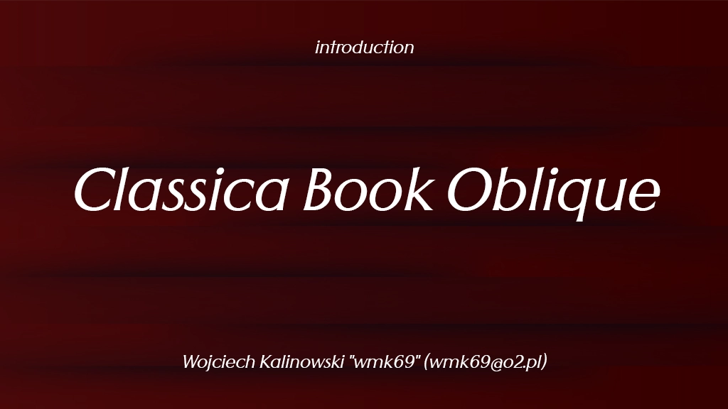 Classica Book Oblique Font Sample Images  1