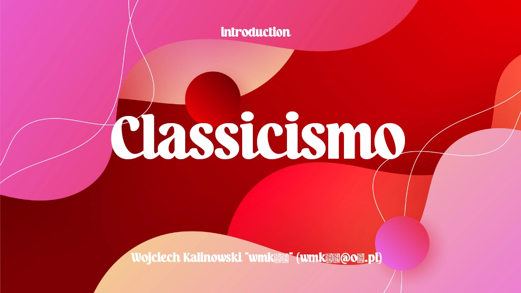 Classicismo DEMO Font Sample Images  1