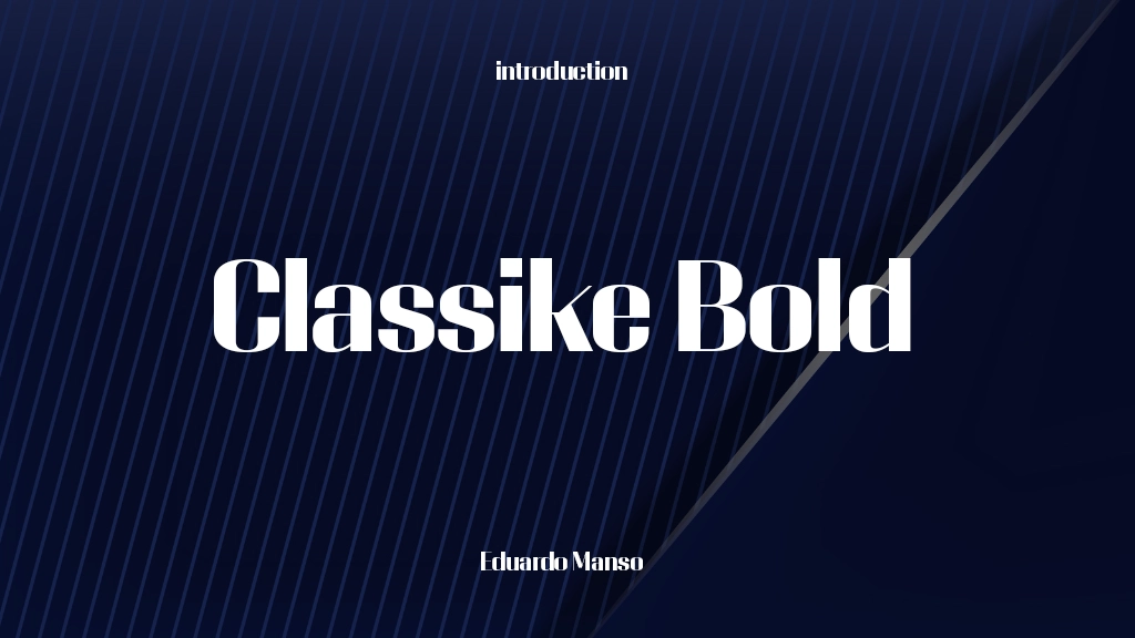 Classike TRIAL Bold Font Sample Image 1