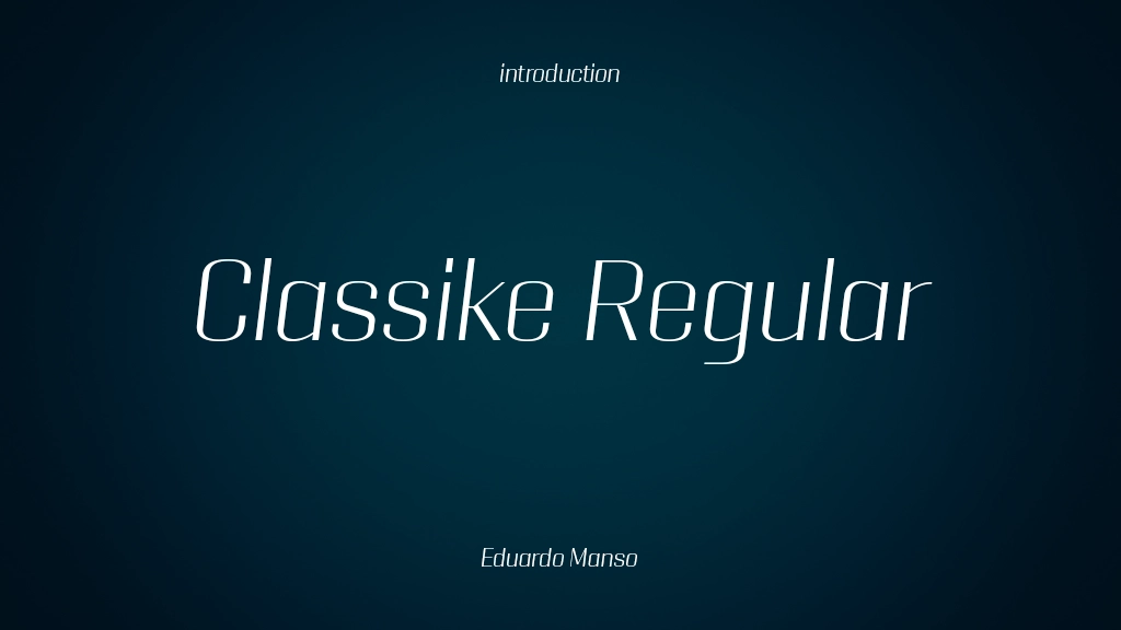 Classike TRIAL Regular Font Sample Image 1