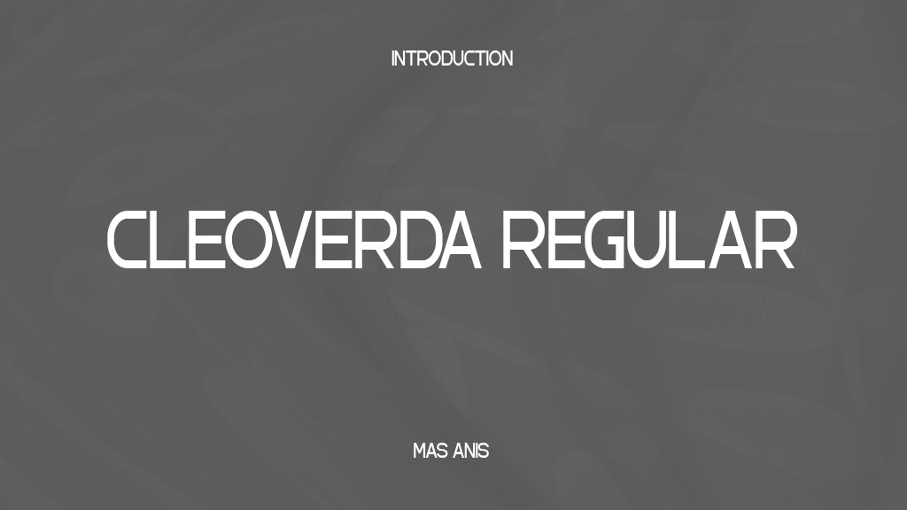 Cleoverda Regular Font Sample Images  1