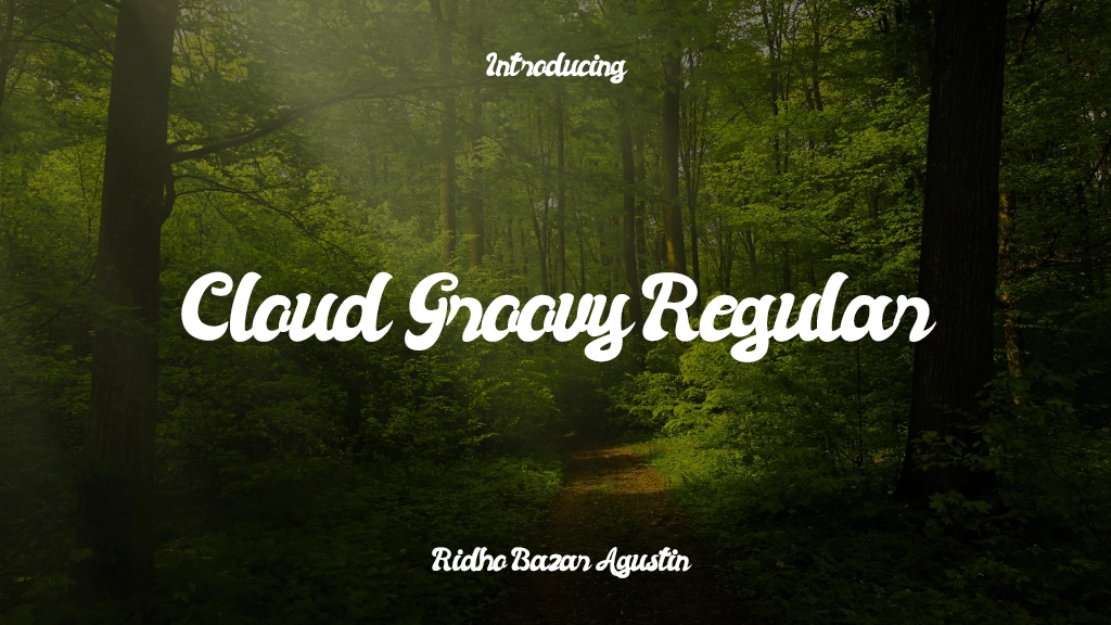 Cloud Groovy Regular Font Sample Images  1