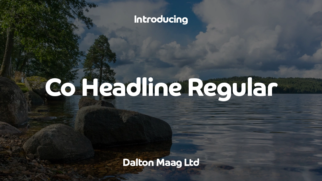 Co Headline Regular Font Sample Images  1