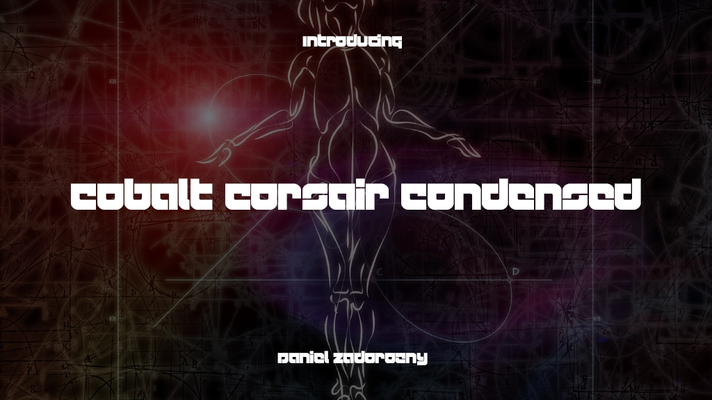 Cobalt Corsair Condensed Condensed Beispielbilder für Schriftarten  1