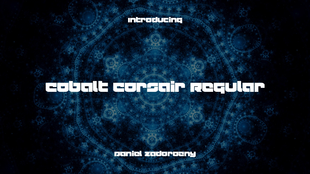 Cobalt Corsair Regular Immagini di esempio dei caratteri  1