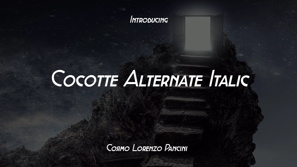 Cocotte Alternate Italic Immagini di esempio dei caratteri  1