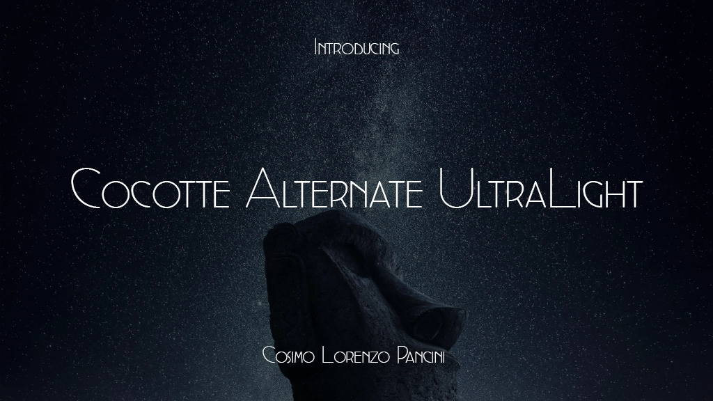 Cocotte Alternate UltraLight Immagini di esempio dei caratteri  1