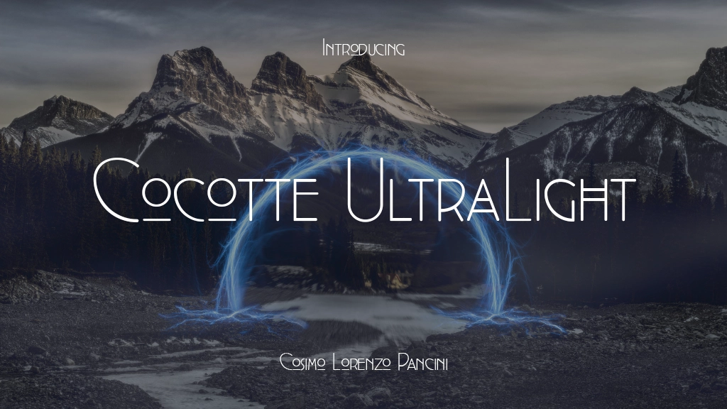 Cocotte UltraLight Font Sample Image 1