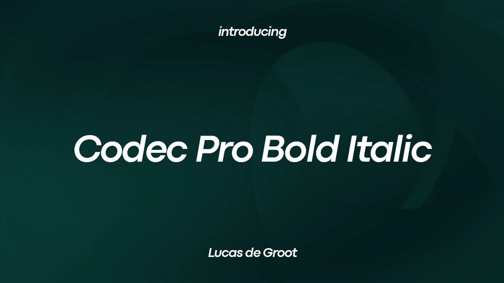 Codec Pro Bold Italic Font Sample Images  1