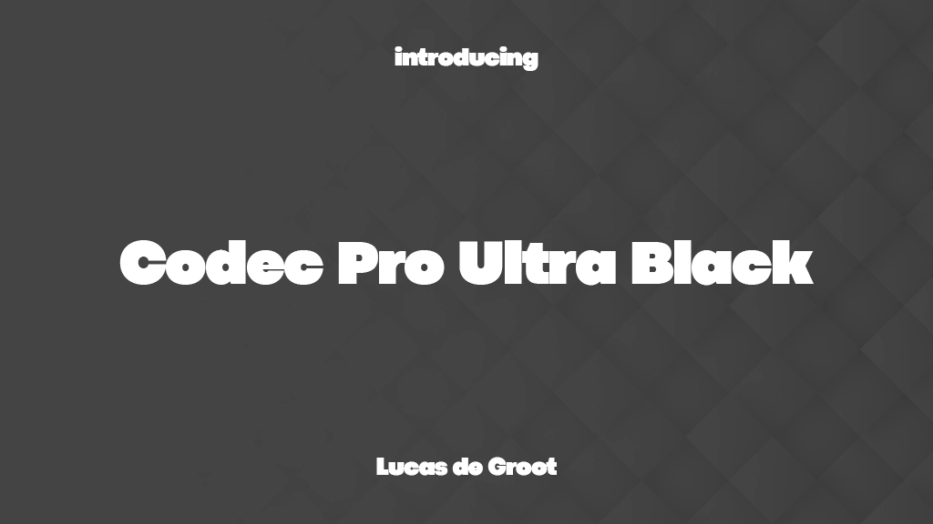 Codec Pro Ultra Black Font Sample Images  1