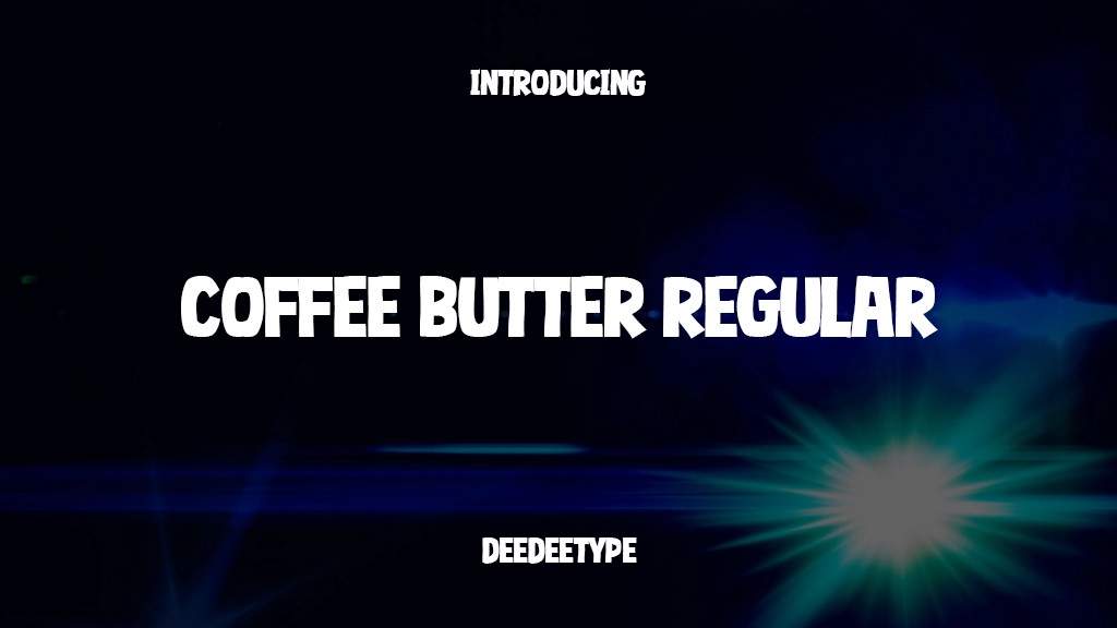 Coffee Butter Regular フォントサンプル画像  1