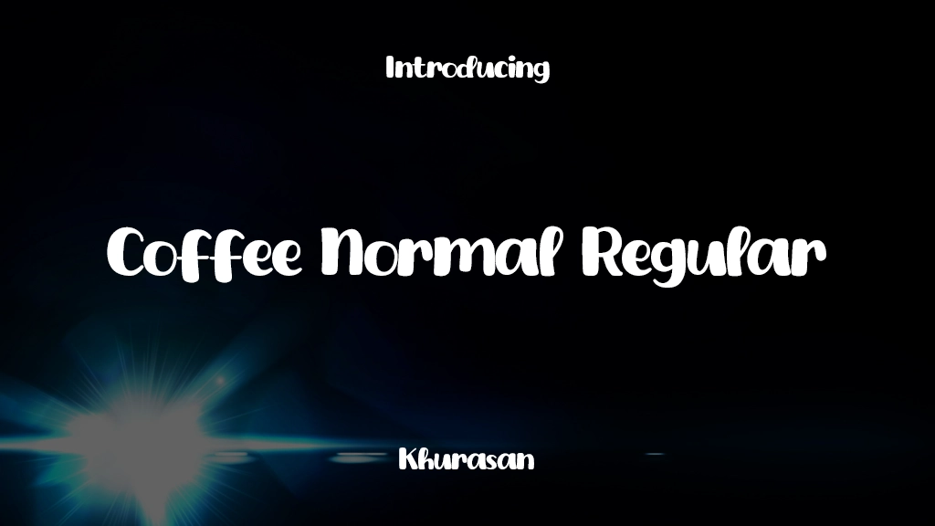 Coffee Normal Regular Font Sample Images  1