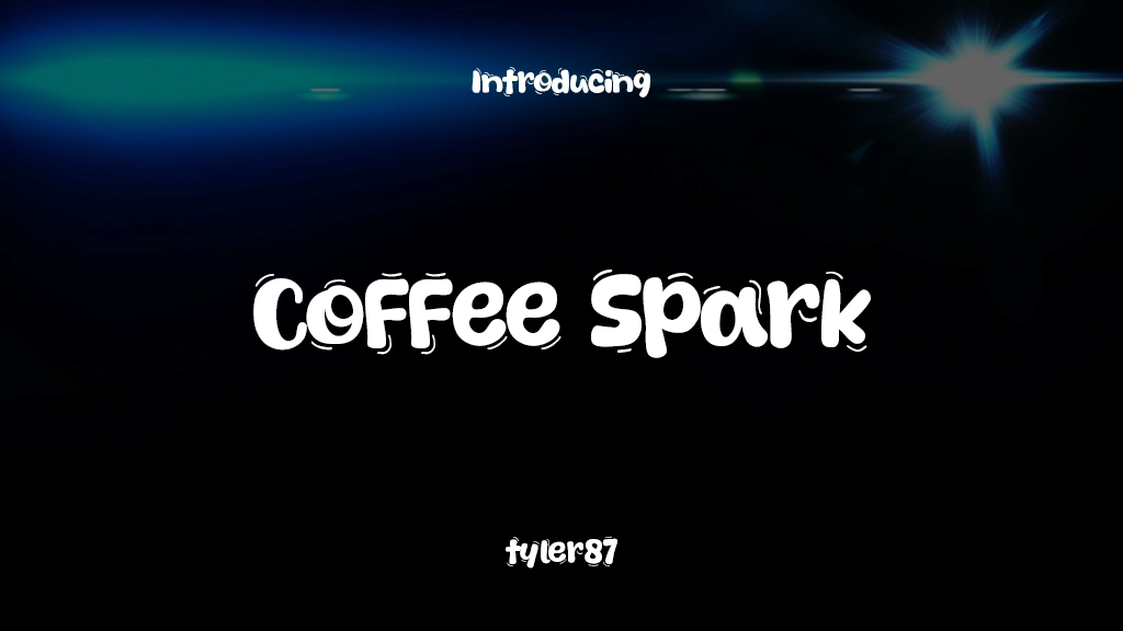 Coffee Spark 글꼴 샘플 이미지  1