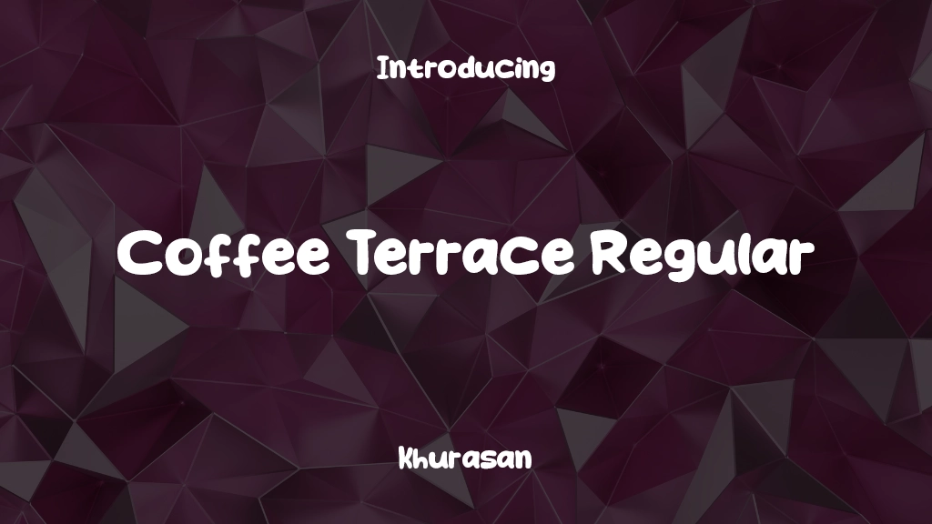 Coffee Terrace Regular フォントサンプル画像  1