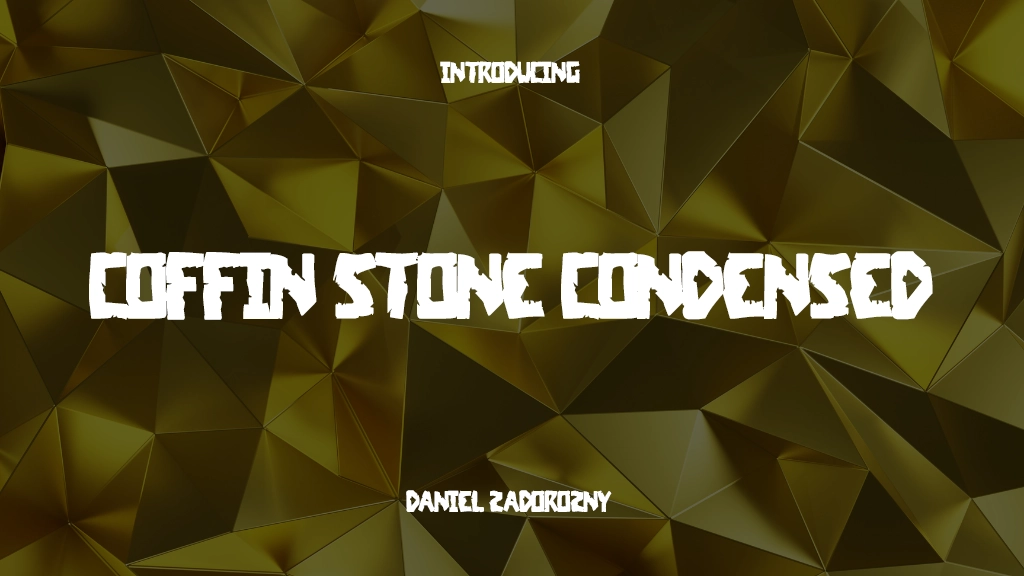 Coffin Stone Condensed Condensed 글꼴 샘플 이미지  1