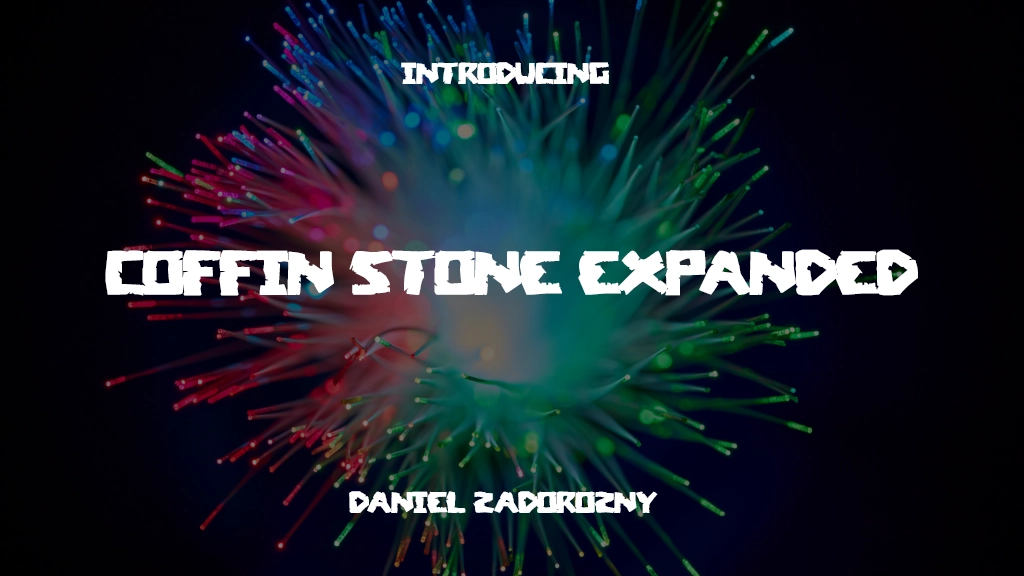 Coffin Stone Expanded Expanded 글꼴 샘플 이미지  1