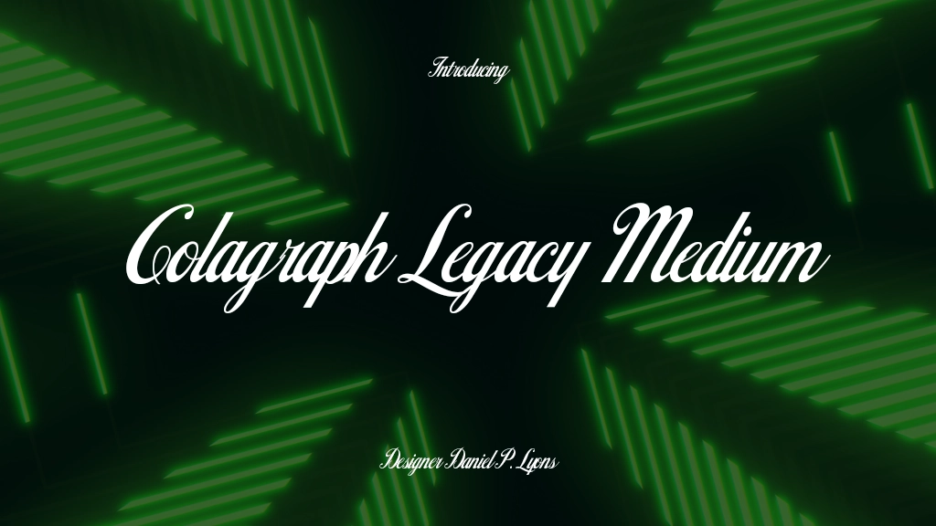 Colagraph Legacy Medium フォントサンプル画像  1