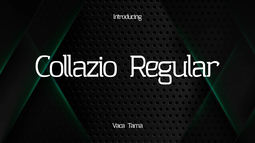 Collazio Personal Use Regular Font Sample Images  1