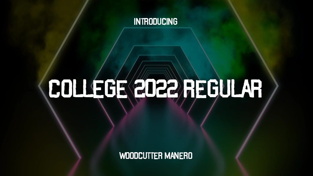 College 2022 Regular Font Sample Images  1