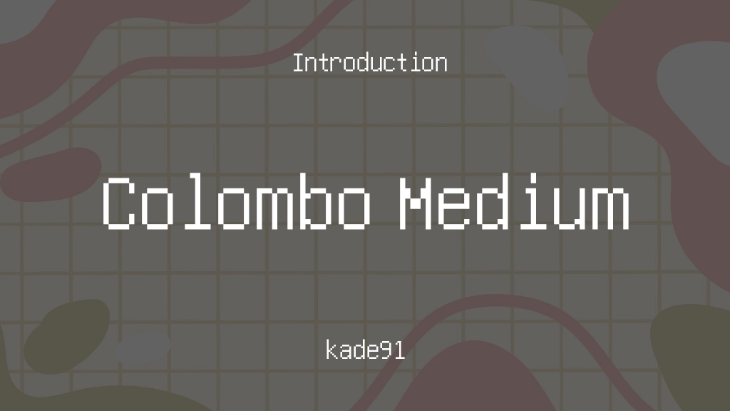 Colombo Medium Font Sample Images  1