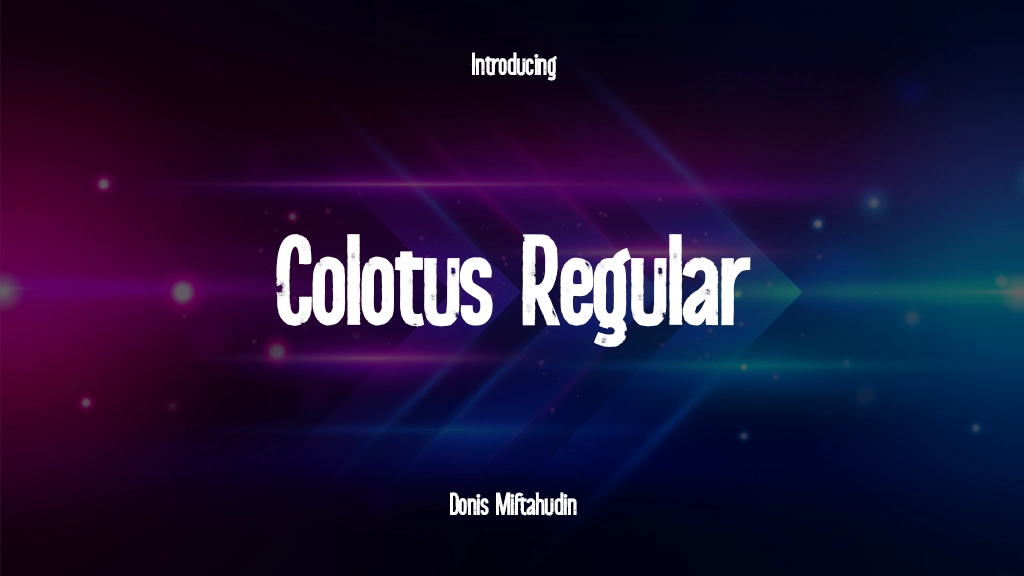 Colotus Personal Use Regular Font Sample Images  1