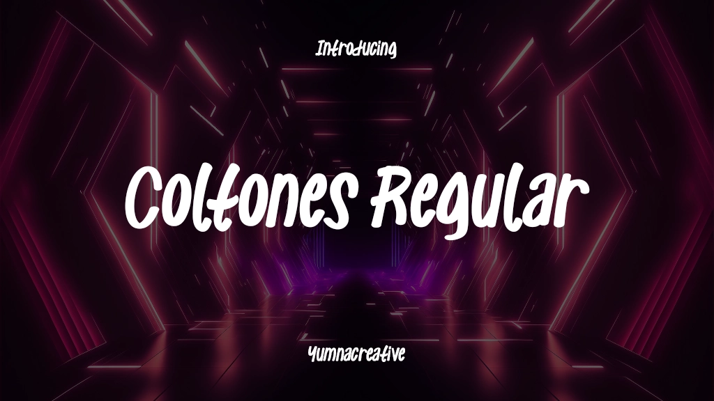 Coltones Regular Imágenes de muestra de fuentes  1