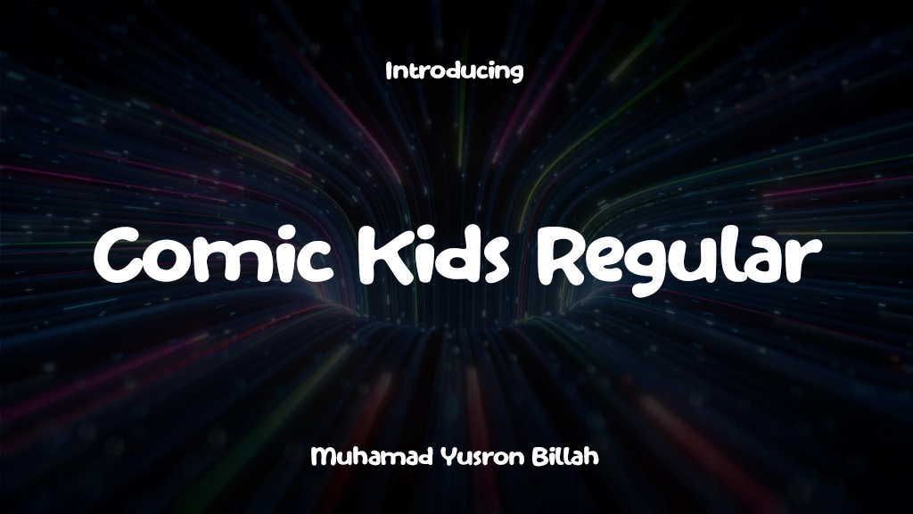 Comic Kids Regular Font Sample Images  1