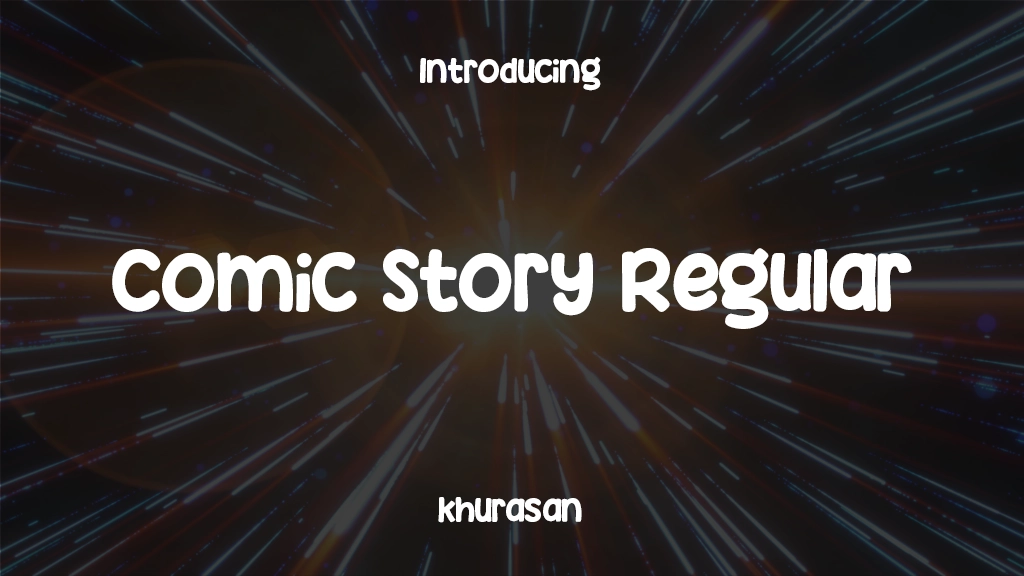 Comic Story Regular Font Sample Images  1