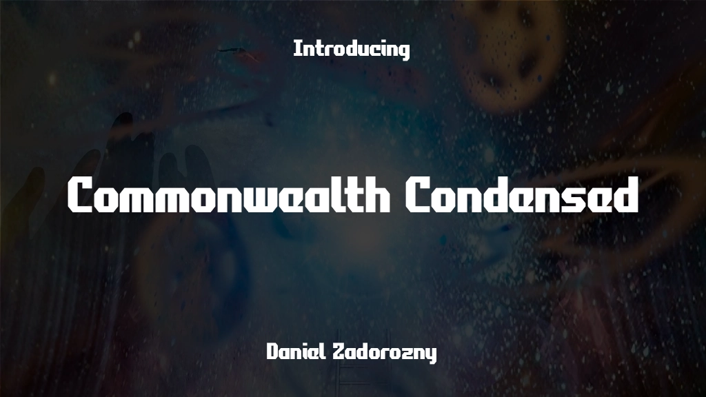 Commonwealth Condensed Condensed 글꼴 샘플 이미지  1