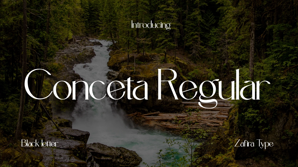 Conceta Regular Font Sample Image 1