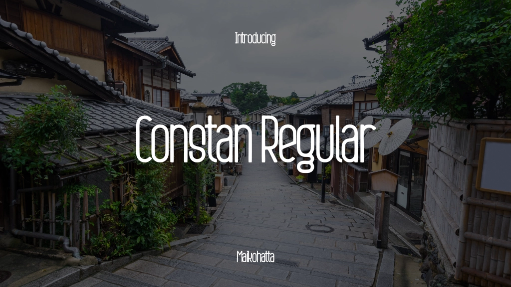 Constan Regular Font Sample Images  1