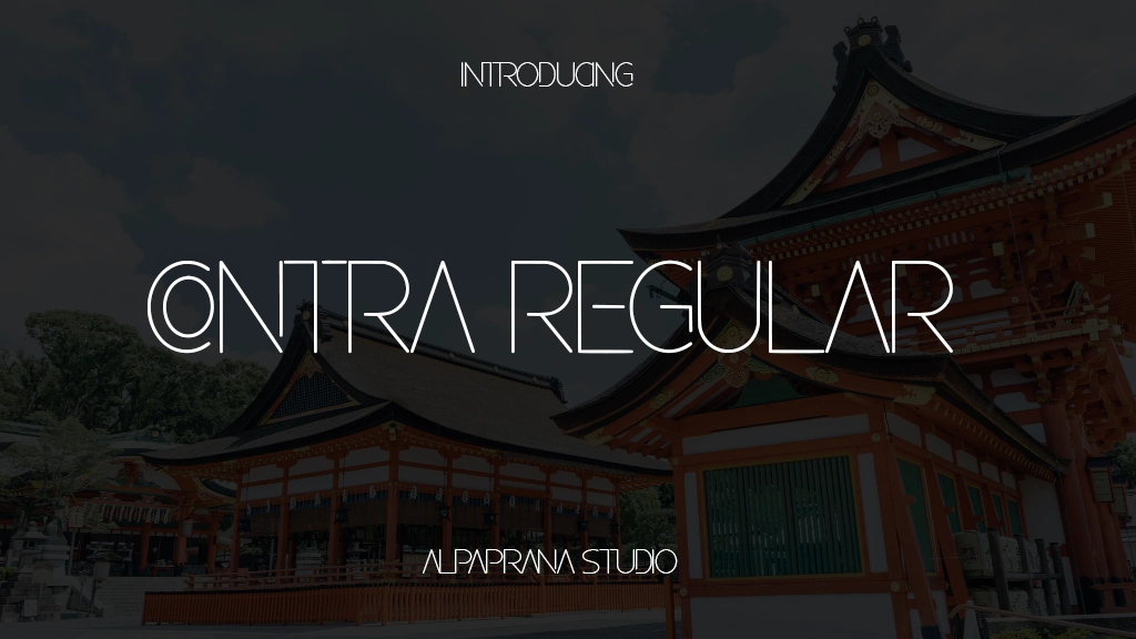 Contra Regular Font Sample Images  1