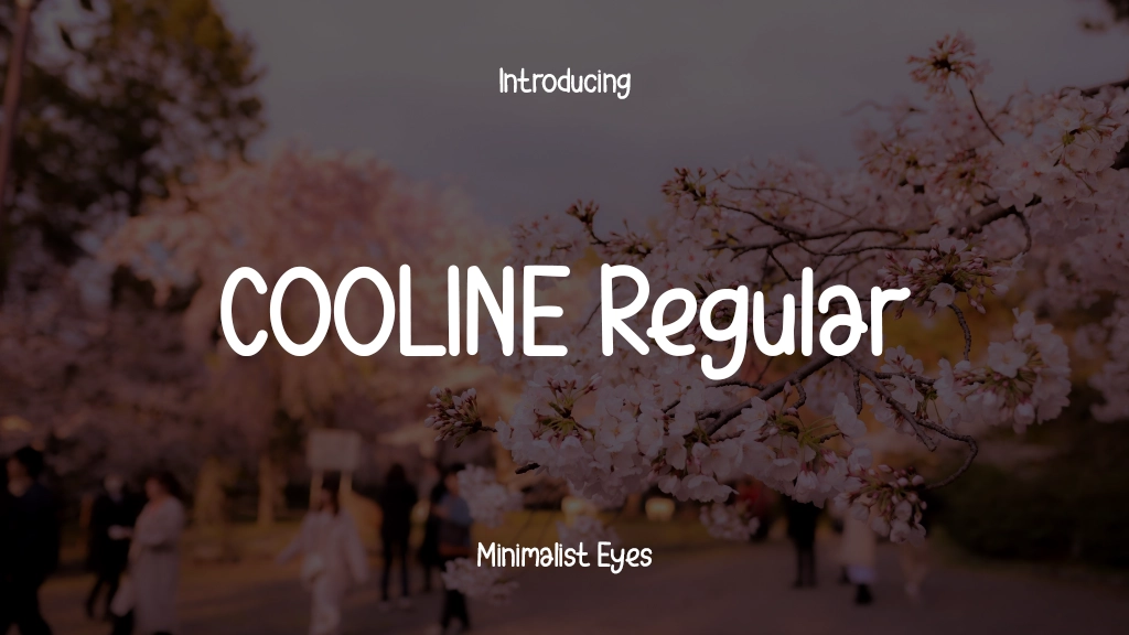 COOLINE Regular Font Sample Images  1