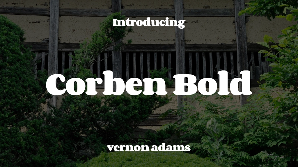 Corben Bold Font Sample Image 1