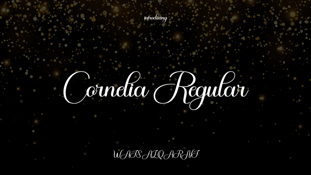 Cornelia Regular Font Sample Images  1