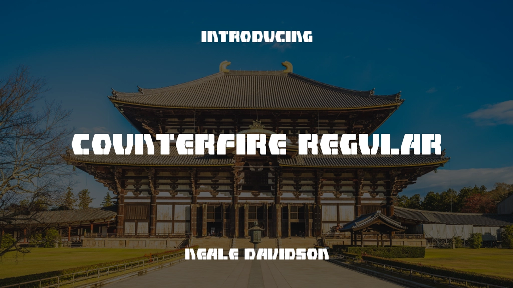 Counterfire Regular Font Sample Images  1