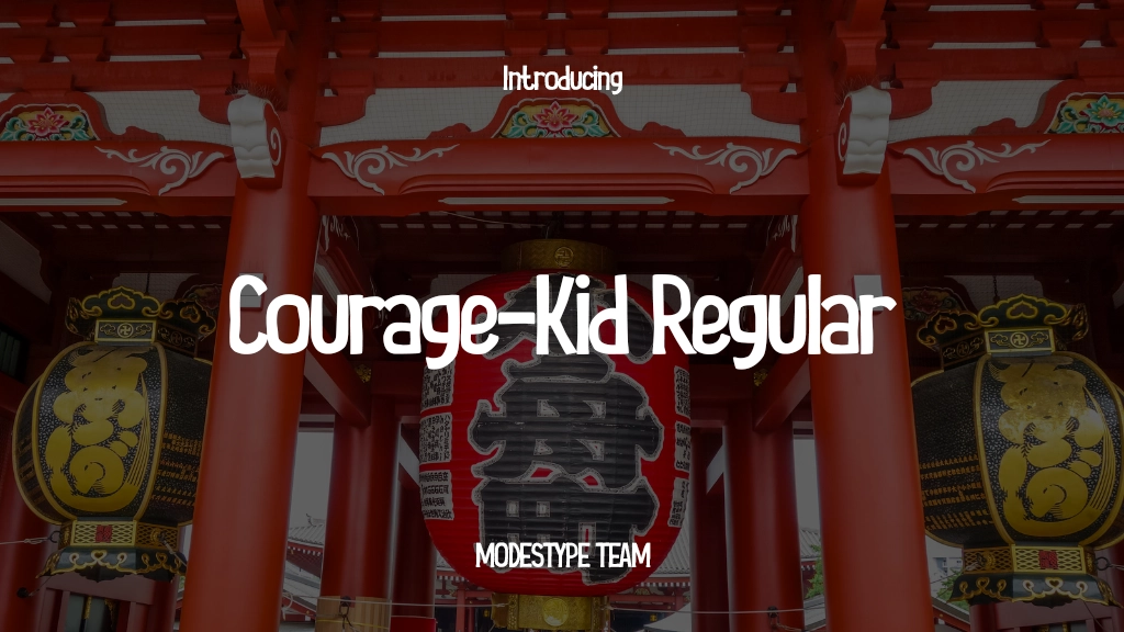 Courage-Kid Regular Font Sample Image 1