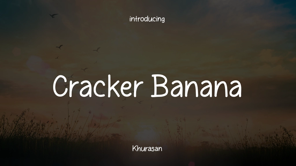 Cracker Banana 字体样本图像  1