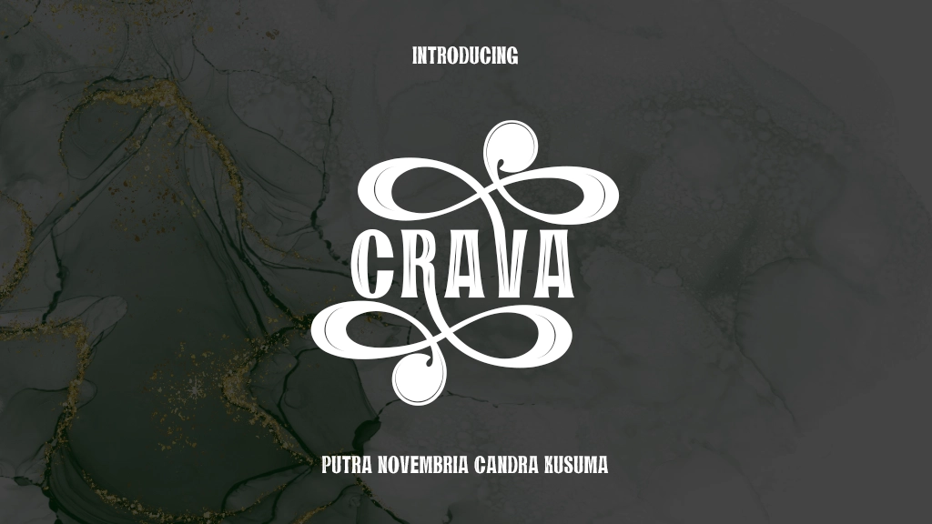 CRAVA Font Sample Images  1